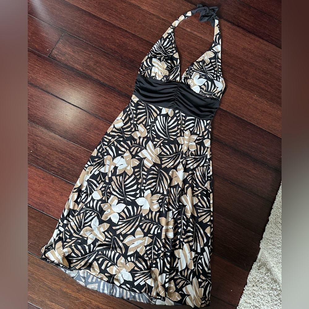 Connected Apparel Halter Dress
